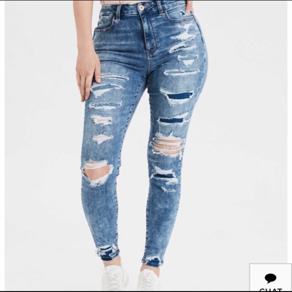 NWT American Eagle Curvy High Rise Jean Sz 12R/16S